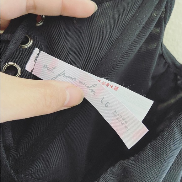 NWT Urban Outfitters Lace Up Back Crop Corset Top - Picture 2 of 9